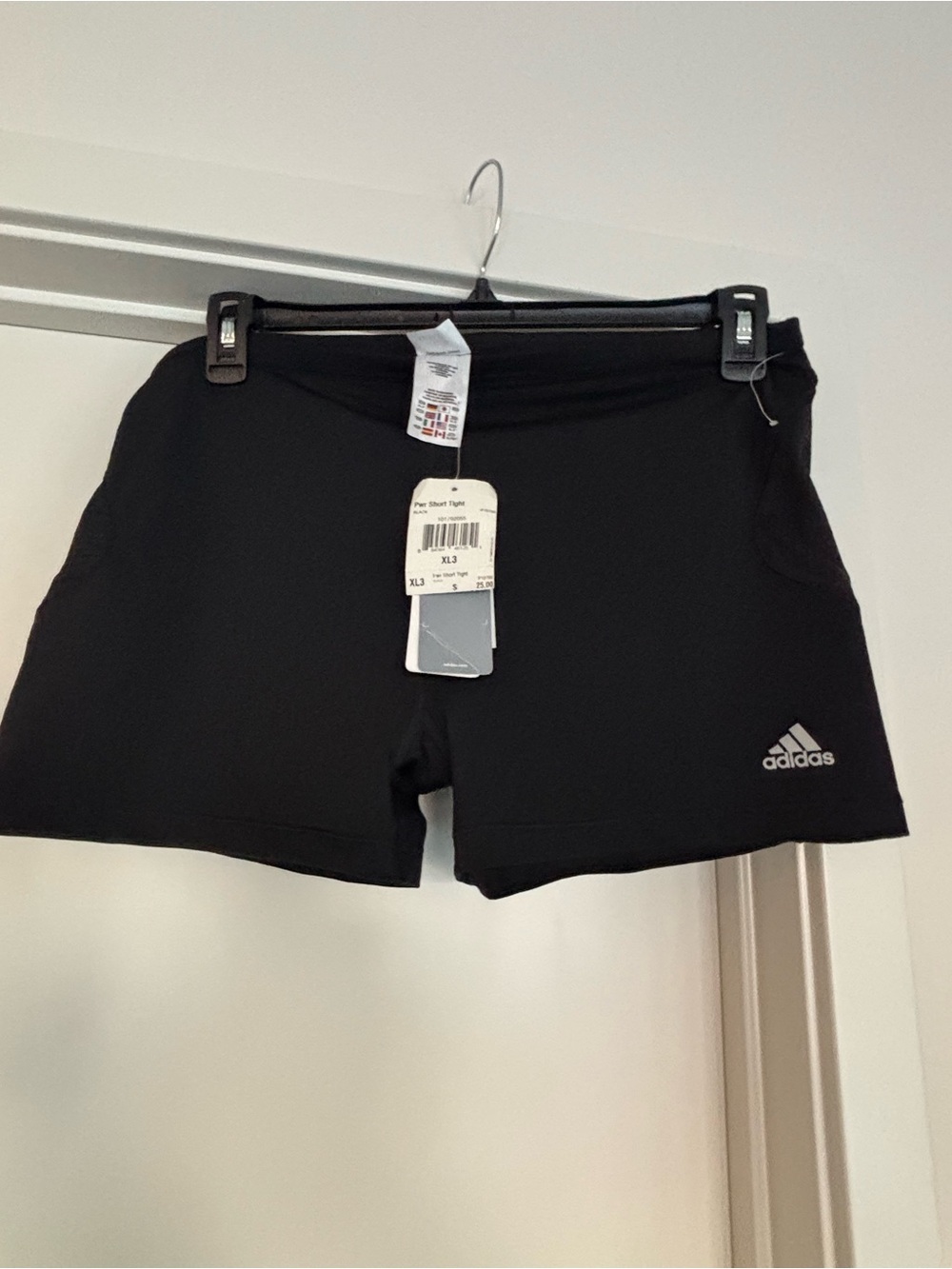 adidas Black Women's Athletic Shorts with Logo